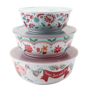 🎄 2022 New Pioneer Woman Mazie Holiday Bowl Set